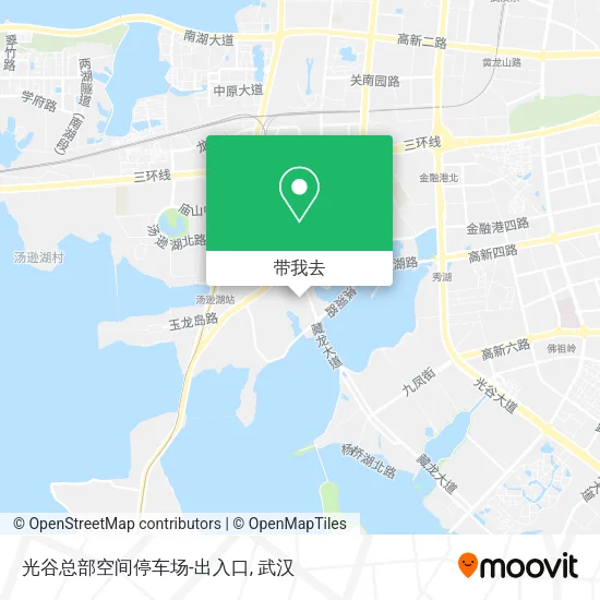 光谷总部空间停车场-出入口地图