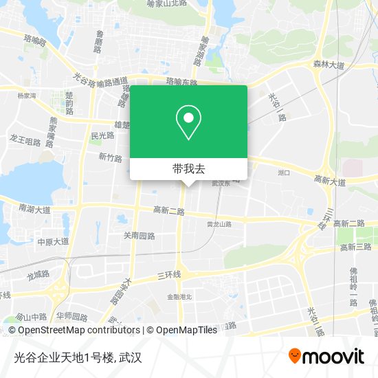 光谷企业天地1号楼地图