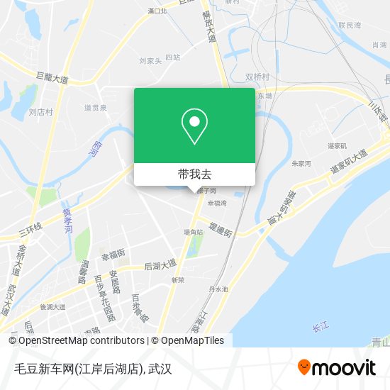 毛豆新车网(江岸后湖店)地图