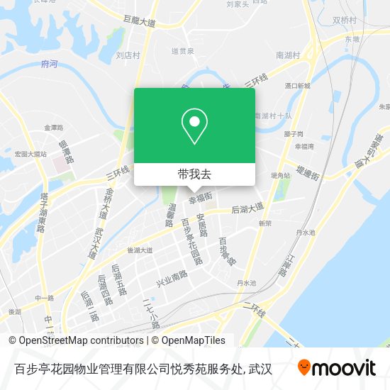 百步亭花园物业管理有限公司悦秀苑服务处地图
