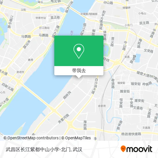 武昌区长江紫都中山小学-北门地图
