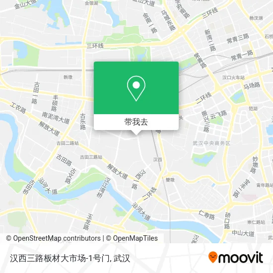汉西三路板材大市场-1号门地图