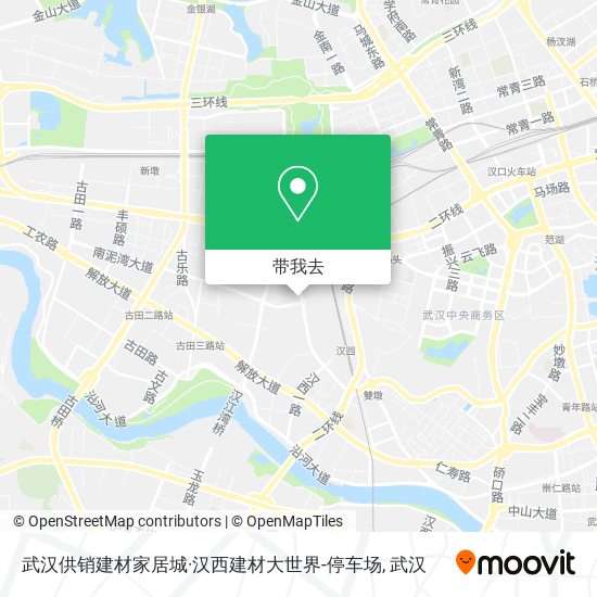 武汉供销建材家居城·汉西建材大世界-停车场地图