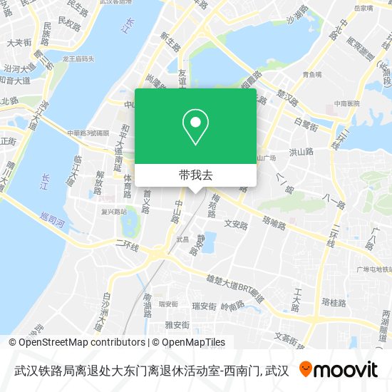 武汉铁路局离退处大东门离退休活动室-西南门地图
