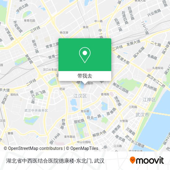 湖北省中西医结合医院德康楼-东北门地图