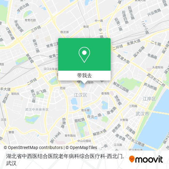 湖北省中西医结合医院老年病科综合医疗科-西北门地图