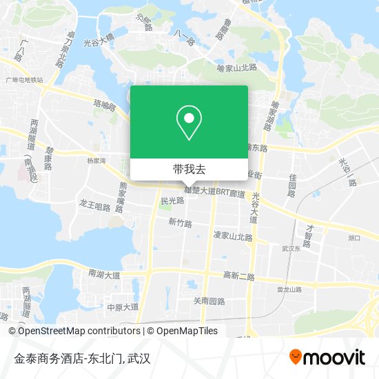 金泰商务酒店-东北门地图