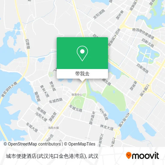 城市便捷酒店(武汉沌口金色港湾店)地图