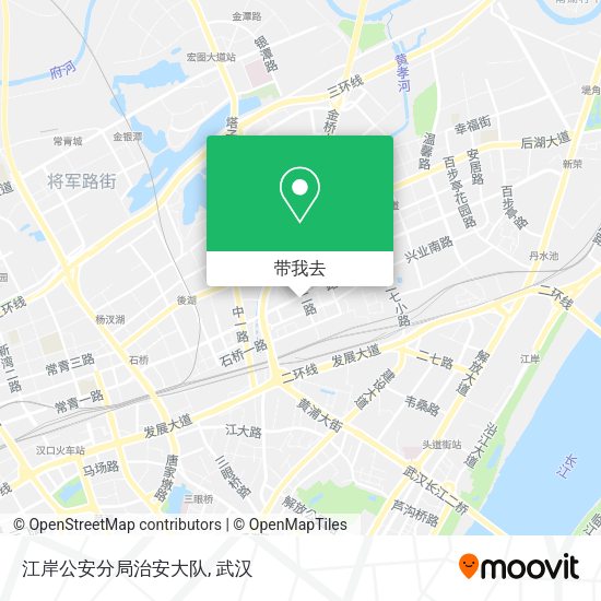 江岸公安分局治安大队地图