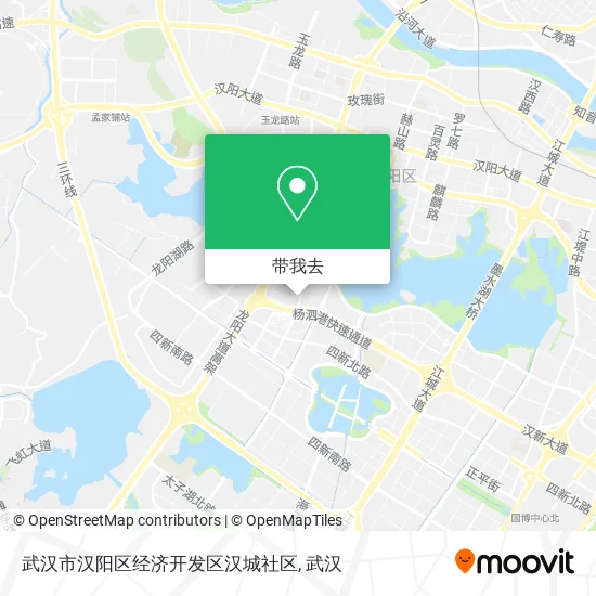 武汉市汉阳区经济开发区汉城社区地图