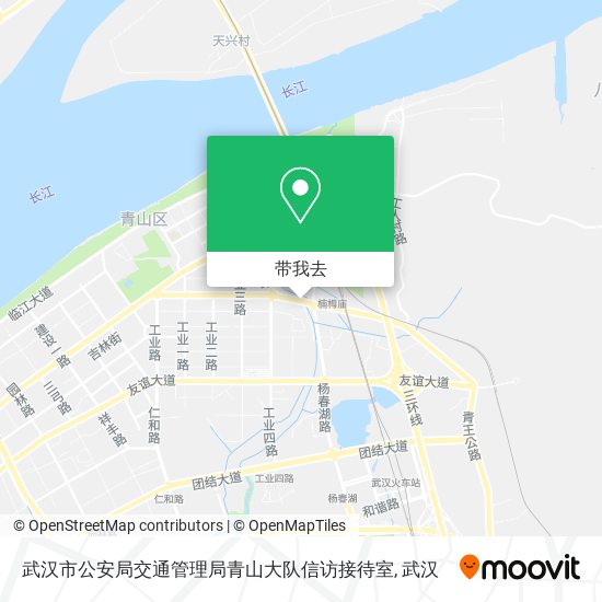 武汉市公安局交通管理局青山大队信访接待室地图