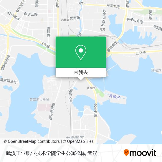 武汉工业职业技术学院学生公寓-2栋地图