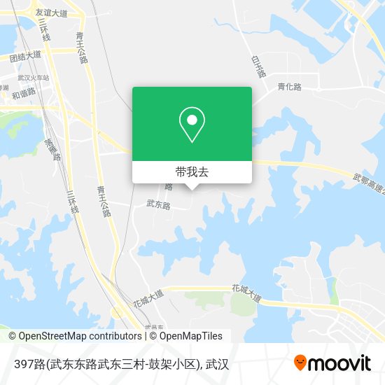 397路(武东东路武东三村-鼓架小区)地图