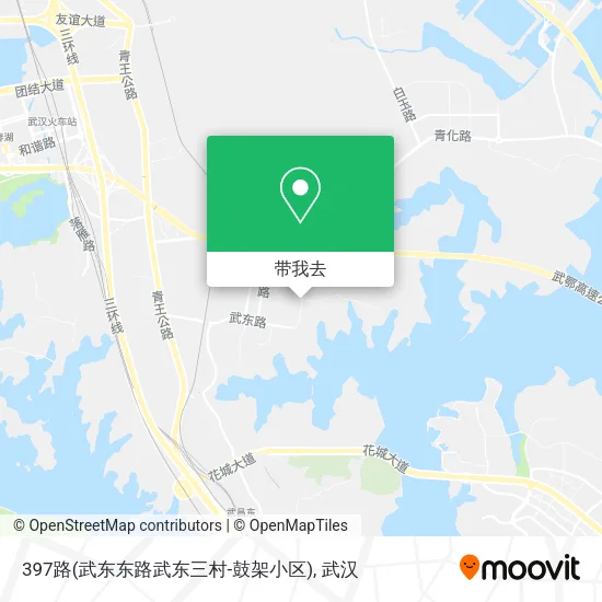 397路(武东东路武东三村-鼓架小区)地图