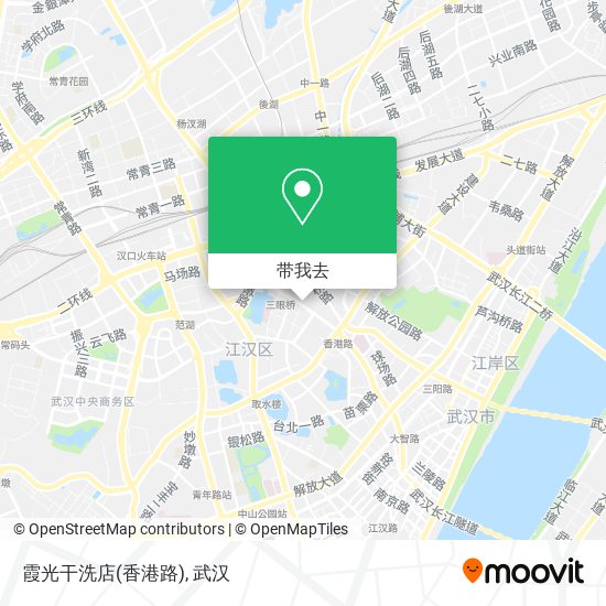 霞光干洗店(香港路)地图