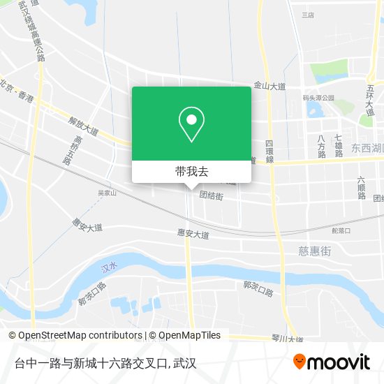 台中一路与新城十六路交叉口地图