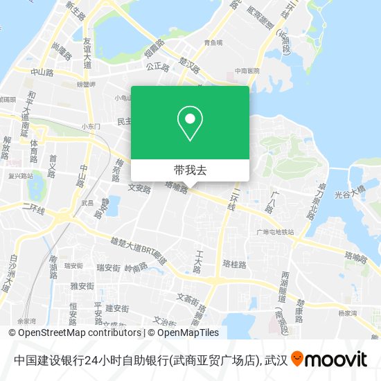 中国建设银行24小时自助银行(武商亚贸广场店)地图