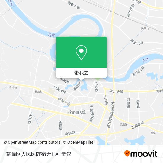 蔡甸区人民医院宿舍1区地图