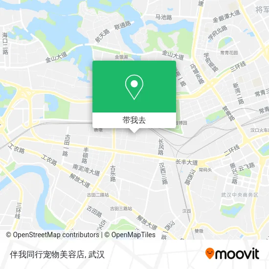 伴我同行宠物美容店地图