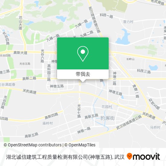 湖北诚信建筑工程质量检测有限公司(神墩五路)地图