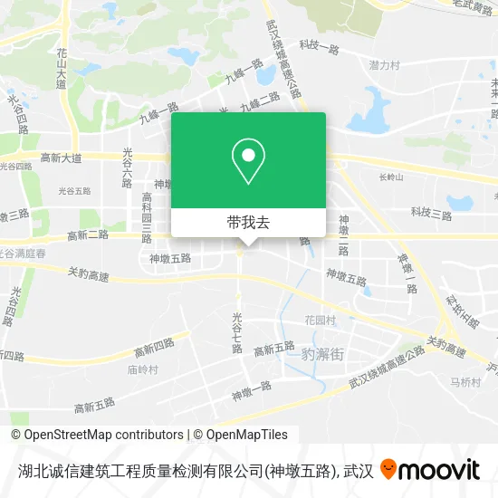 湖北诚信建筑工程质量检测有限公司(神墩五路)地图