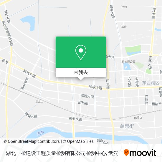 湖北一检建设工程质量检测有限公司检测中心地图
