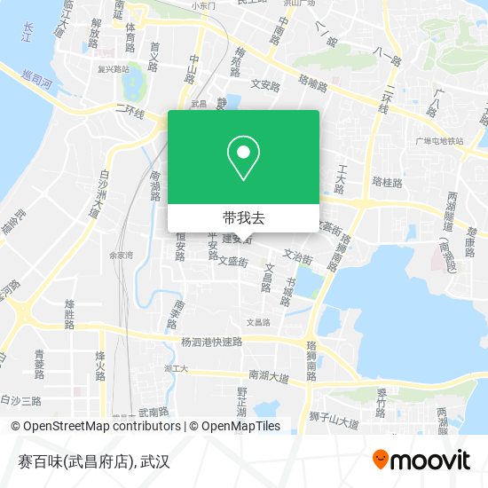 赛百味(武昌府店)地图