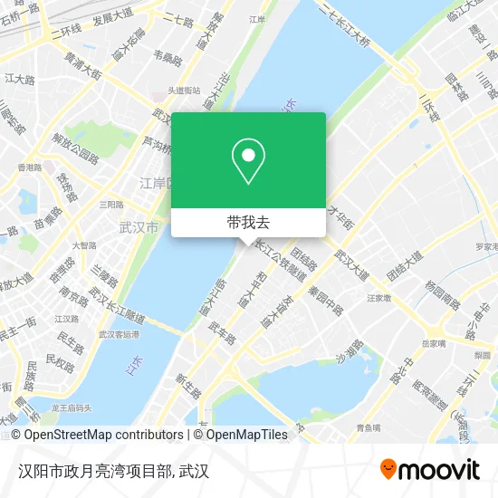 汉阳市政月亮湾项目部地图
