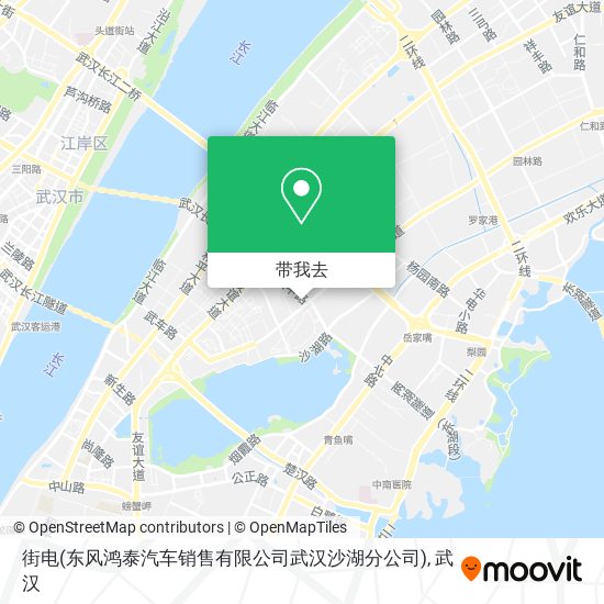 街电(东风鸿泰汽车销售有限公司武汉沙湖分公司)地图