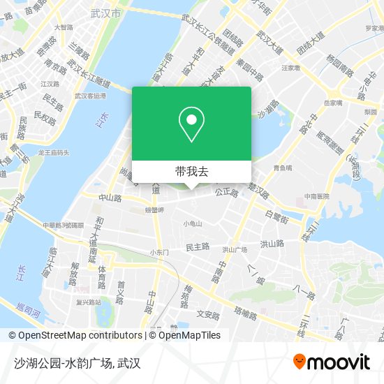 沙湖公园-水韵广场地图