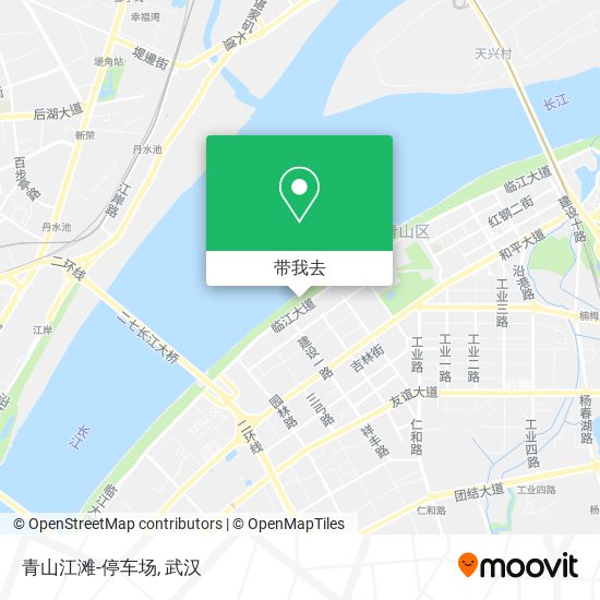 青山江滩-停车场地图