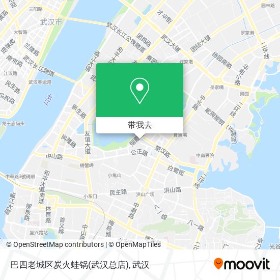 巴四老城区炭火蛙锅(武汉总店)地图