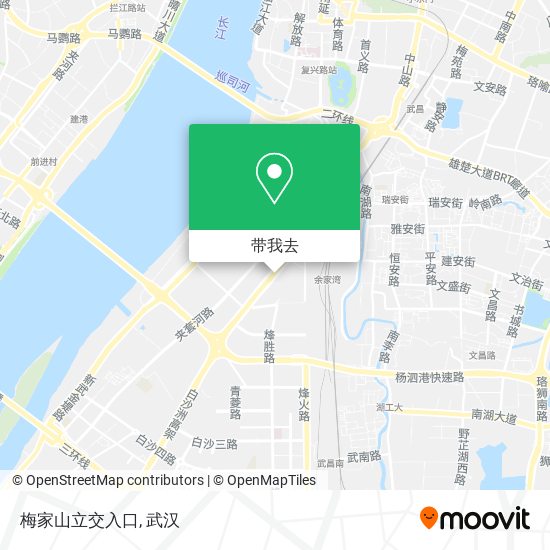 梅家山立交入口地图