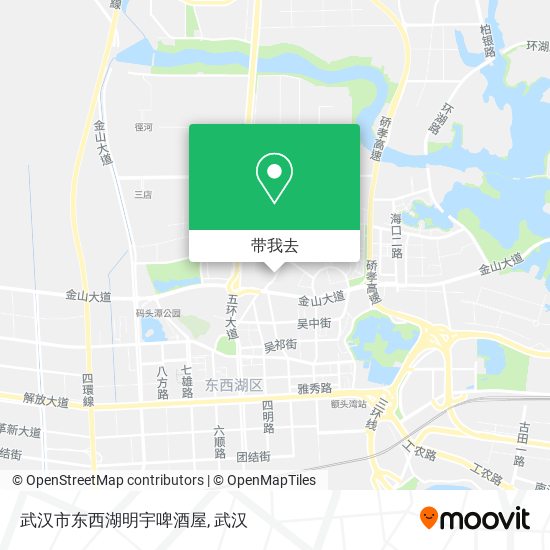 武汉市东西湖明宇啤酒屋地图