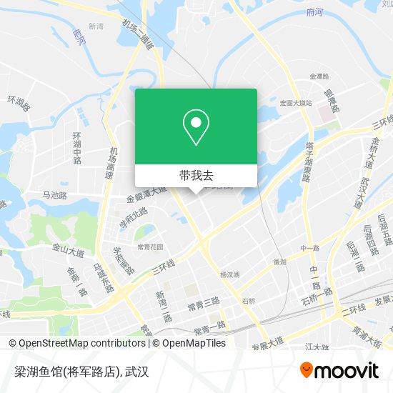 梁湖鱼馆(将军路店)地图