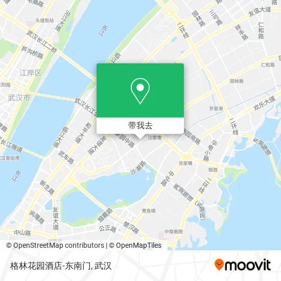 格林花园酒店-东南门地图