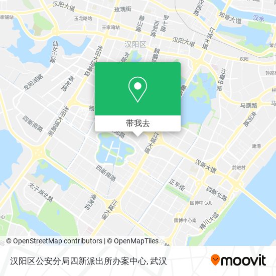 汉阳区公安分局四新派出所办案中心地图