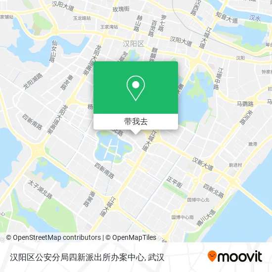 汉阳区公安分局四新派出所办案中心地图