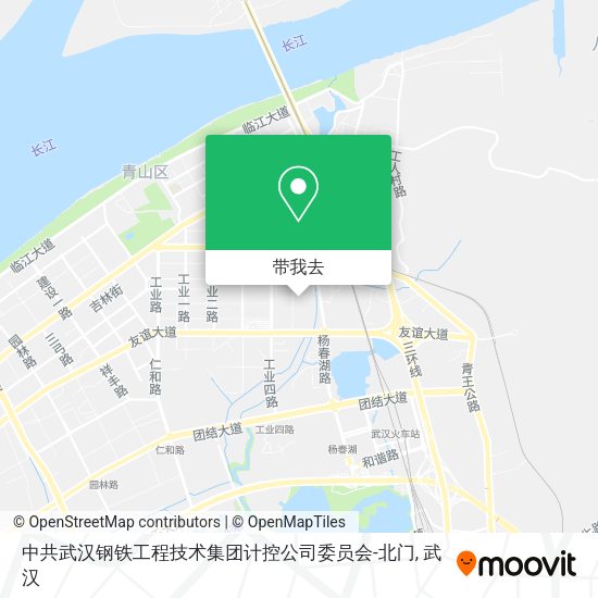 中共武汉钢铁工程技术集团计控公司委员会-北门地图
