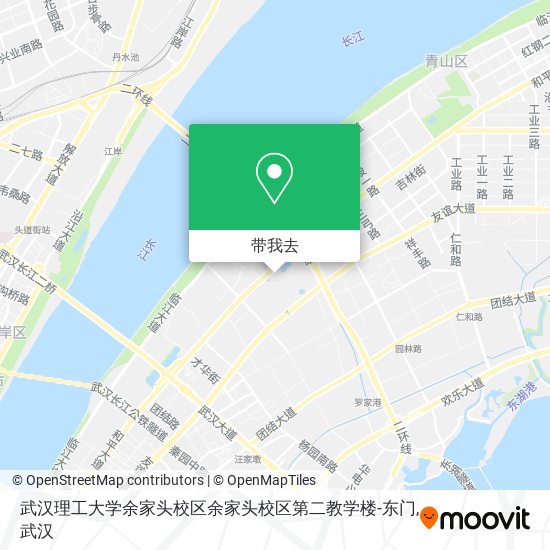 武汉理工大学余家头校区余家头校区第二教学楼-东门地图