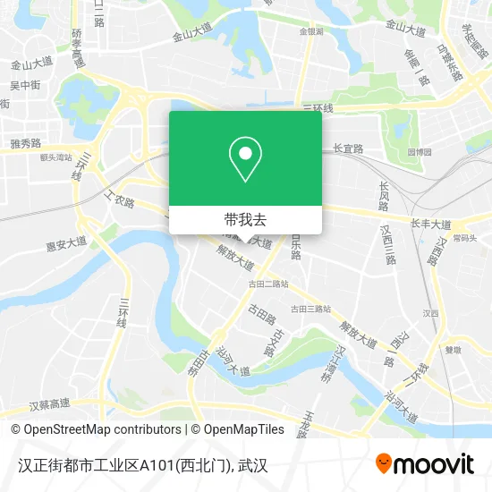汉正街都市工业区A101(西北门)地图