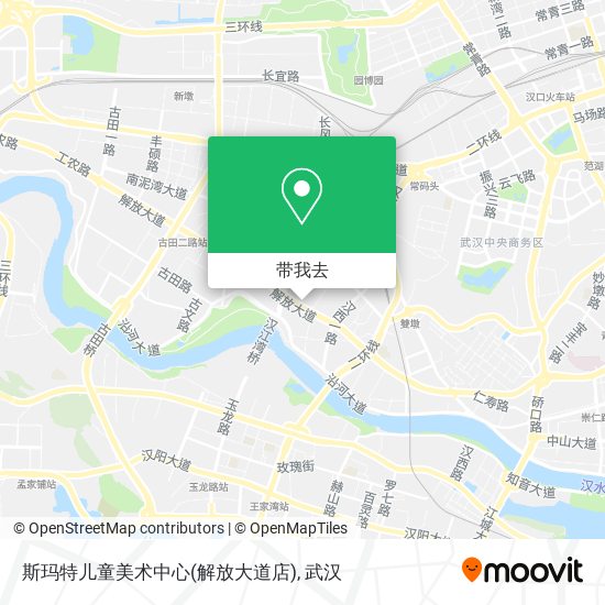 斯玛特儿童美术中心(解放大道店)地图
