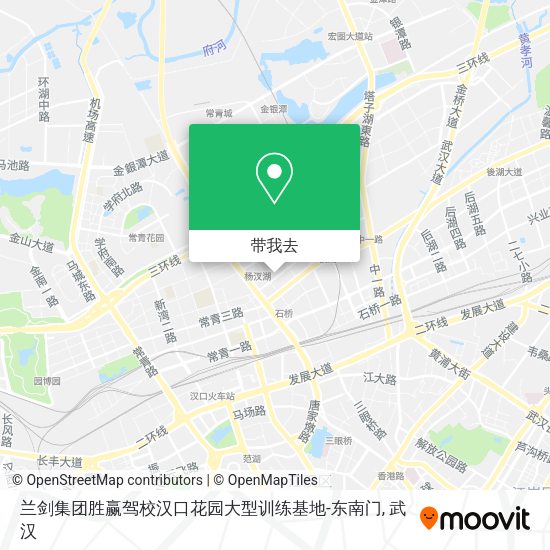 兰剑集团胜赢驾校汉口花园大型训练基地-东南门地图