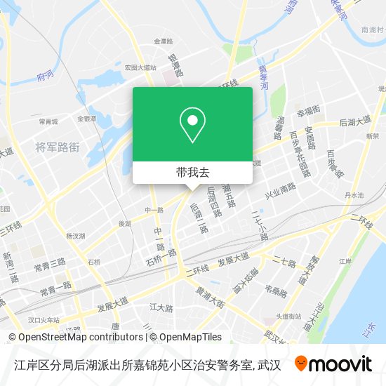 江岸区分局后湖派出所嘉锦苑小区治安警务室地图