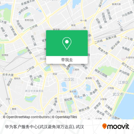 华为客户服务中心(武汉菱角湖万达店)地图