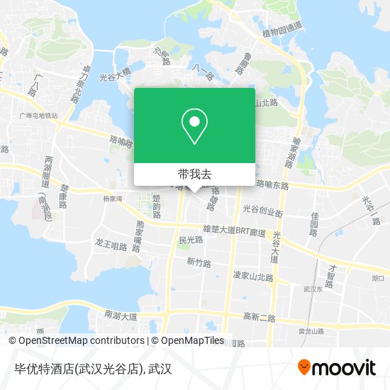 毕优特酒店(武汉光谷店)地图
