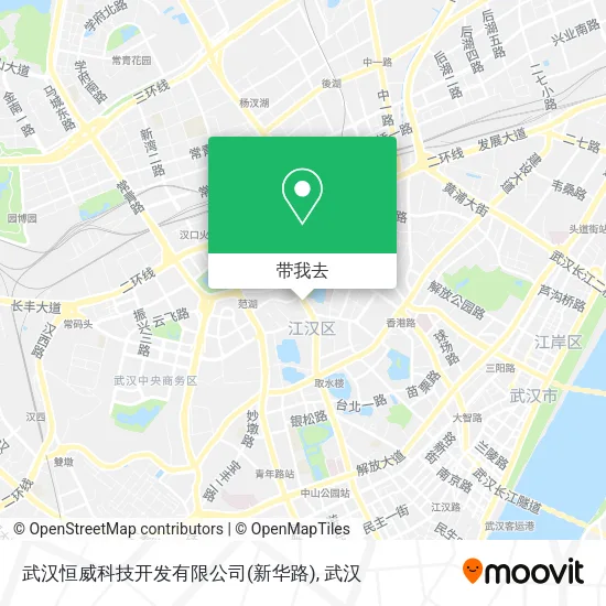 武汉恒威科技开发有限公司(新华路)地图