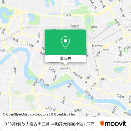 328路(解放大道古田三路-丰顺路天顺园小区)地图