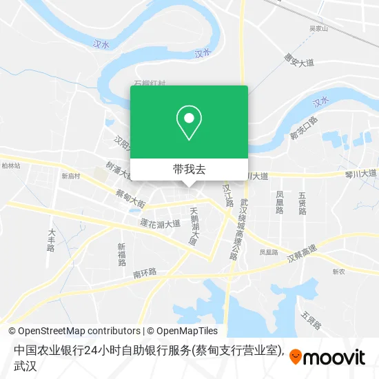 中国农业银行24小时自助银行服务(蔡甸支行营业室)地图