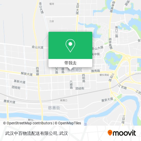 武汉中百物流配送有限公司地图